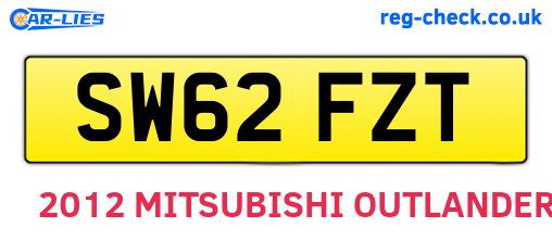 SW62FZT are the vehicle registration plates.
