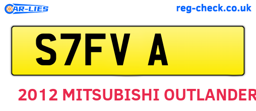 S7FVA are the vehicle registration plates.