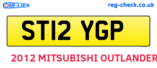 ST12YGP are the vehicle registration plates.