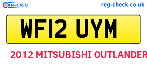 WF12UYM are the vehicle registration plates.