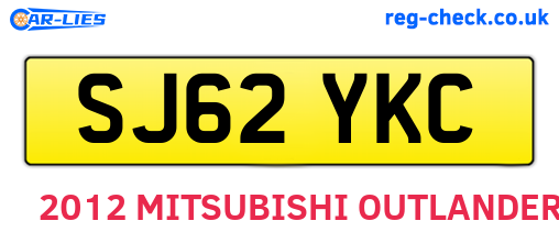 SJ62YKC are the vehicle registration plates.