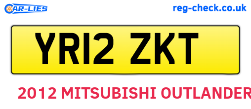 YR12ZKT are the vehicle registration plates.