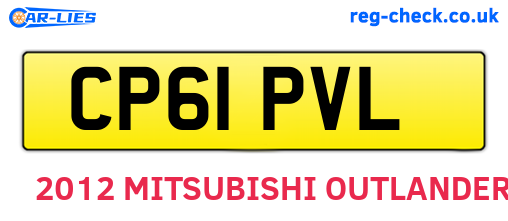 CP61PVL are the vehicle registration plates.