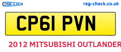 CP61PVN are the vehicle registration plates.