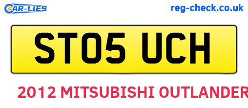 ST05UCH are the vehicle registration plates.
