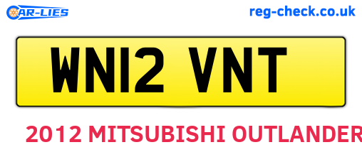 WN12VNT are the vehicle registration plates.