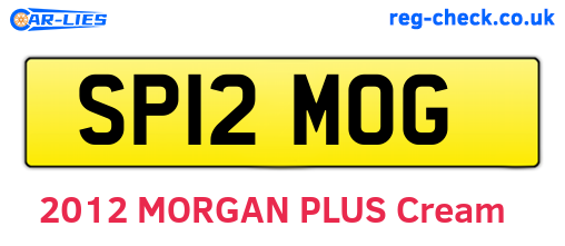 SP12MOG are the vehicle registration plates.