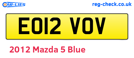 Blue 2012 Mazda 5 (EO12VOV)