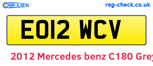 Grey 2012 Mercedes-benz C180 (EO12WCV)