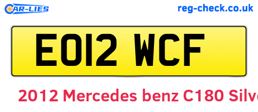 Silver 2012 Mercedes-benz C180 (EO12WCF)