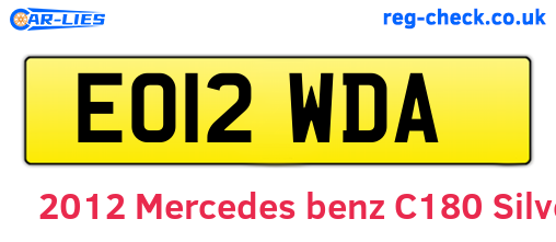 Silver 2012 Mercedes-benz C180 (EO12WDA)