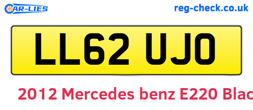 Black 2012 Mercedes-benz E220 (LL62UJO)