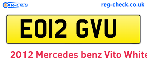 White 2012 Mercedes-benz Vito (EO12GVU)