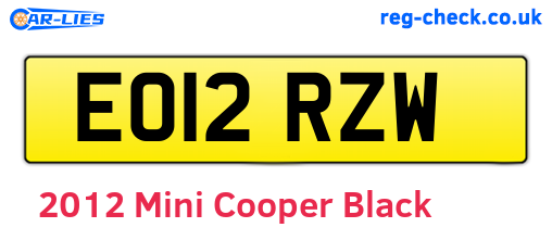 Black 2012 Mini Cooper (EO12RZW)