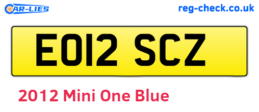 Blue 2012 Mini One (EO12SCZ)