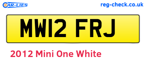 White 2012 Mini One (MW12FRJ)