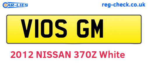 V10SGM are the vehicle registration plates.