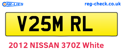 V25MRL are the vehicle registration plates.
