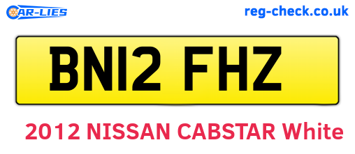 BN12FHZ are the vehicle registration plates.