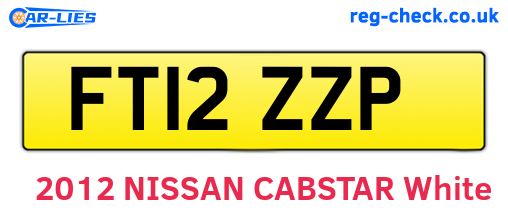 FT12ZZP are the vehicle registration plates.