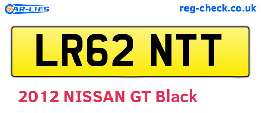 LR62NTT are the vehicle registration plates.