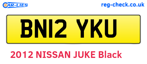 BN12YKU are the vehicle registration plates.