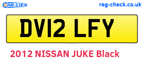 DV12LFY are the vehicle registration plates.