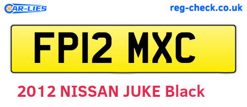 FP12MXC are the vehicle registration plates.