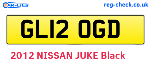 GL12OGD are the vehicle registration plates.