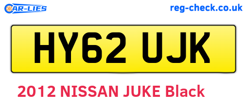 HY62UJK are the vehicle registration plates.