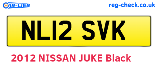 NL12SVK are the vehicle registration plates.