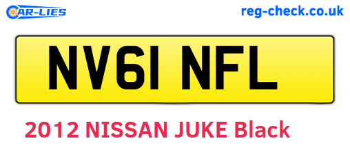 NV61NFL are the vehicle registration plates.