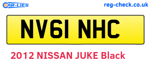 NV61NHC are the vehicle registration plates.