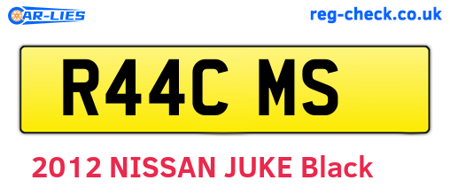 R44CMS are the vehicle registration plates.