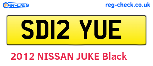 SD12YUE are the vehicle registration plates.