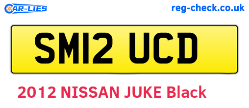 SM12UCD are the vehicle registration plates.