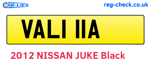 VAL111A are the vehicle registration plates.