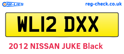 WL12DXX are the vehicle registration plates.