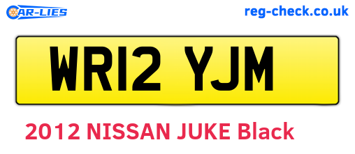 WR12YJM are the vehicle registration plates.