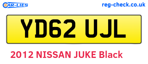 YD62UJL are the vehicle registration plates.