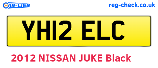 YH12ELC are the vehicle registration plates.