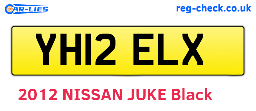 YH12ELX are the vehicle registration plates.