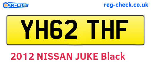 YH62THF are the vehicle registration plates.