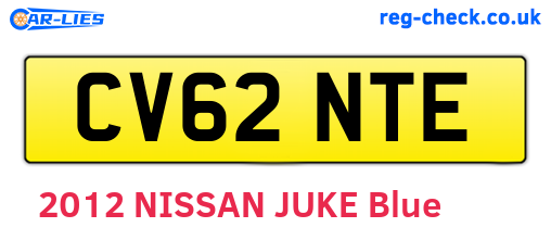 CV62NTE are the vehicle registration plates.