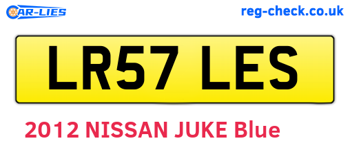 LR57LES are the vehicle registration plates.