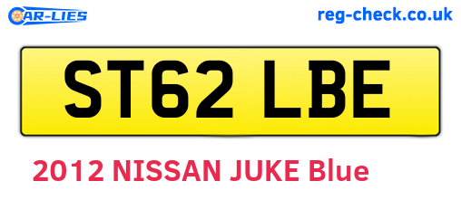ST62LBE are the vehicle registration plates.