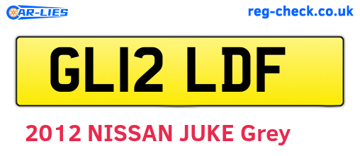 GL12LDF are the vehicle registration plates.