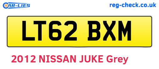 LT62BXM are the vehicle registration plates.