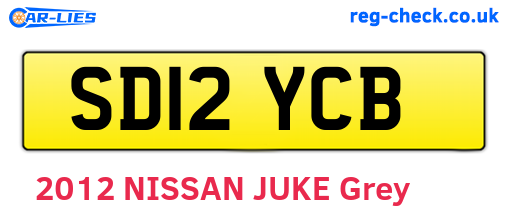 SD12YCB are the vehicle registration plates.