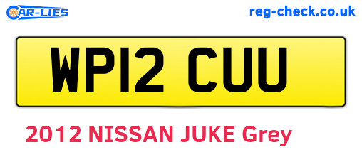 WP12CUU are the vehicle registration plates.